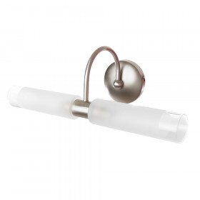 Απλίκα Μπάνιου G9 Νίκελ Και Γυαλί Λευκό 1041 INLIGHT