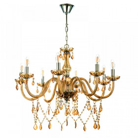 Φωτιστικό Οχτάφωτο E14 Μελί Και Κρύσταλλο 5314-8 INLIGHT