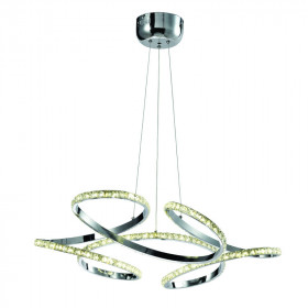 Φωτιστικό LED 85W 4000k Χρώμιο Και Κρύσταλλο 6181 INLIGHT