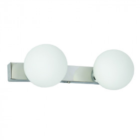 Απλίκα Δίφωτη G9 Χρώμιο Και Λευκό 43420-2 INLIGHT