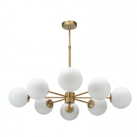 Φωτιστικό Οχτάφωτο G9 Χρυσό Και Λευκό 5316-8 INLIGHT