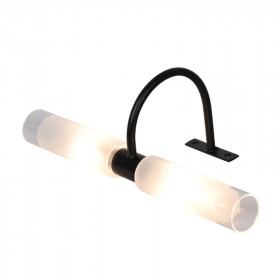 Απλίκα Μπάνιου G9 Μαύρο Και Γυαλί Λευκό 1049 INLIGHT