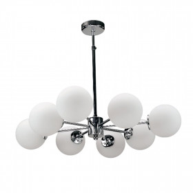Φωτιστικό Οχτάφωτο G9 Χρώμιο Και Λευκό 5321-8 INLIGHT