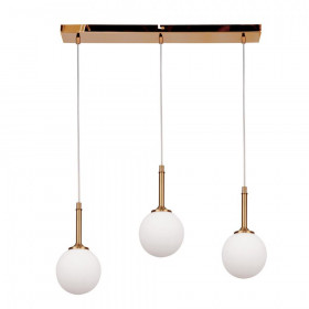 Φωτιστικό Τρίφωτο G9 Χρυσό Και Λευκό 4016-3 INLIGHT