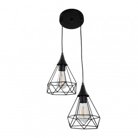 Φωτιστικό Δίφωτο E27 Μαύρο 4024-2-BL INLIGHT