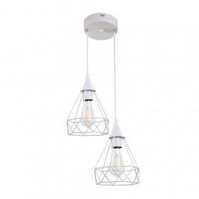 Φωτιστικό Δίφωτο E27 Λευκό 4024-2-WH INLIGHT