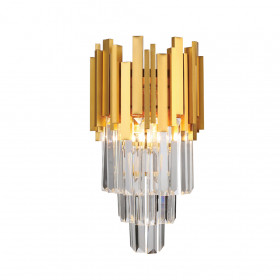 Απλίκα Ε14 Χρυσό Και Κρύσταλλο 43035 INLIGHT