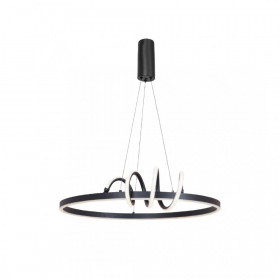 Φωτιστικό LED 44W 3000k-6000k Μαύρο 6076-BL INLIGHT