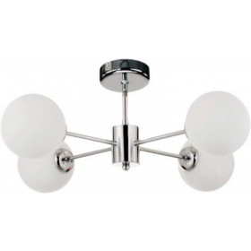 Φωτιστικό Τετράφωτο G9 Χρώμιο Και Λευκό 5014-4 INLIGHT