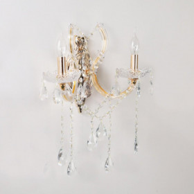 Απλίκα Δίφωτη Ε14 Οξυντέ Και Κρύσταλλο 43250 INLIGHT