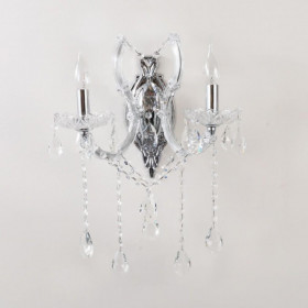 Απλίκα Δίφωτη Ε14 Χρώμιο Και Κρύσταλλο 43250 INLIGHT