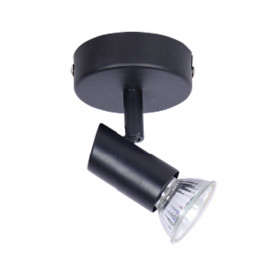 Σποτ Οροφής Μονόφωτο GU10 Μαύρο 9077-1 INLIGHT