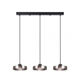 Φωτιστικό LED 36W 3000k-6000k Μαύρο Και Φυμέ 4075-3R INLIGHT