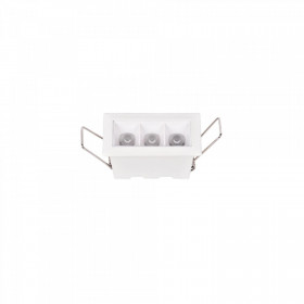 Σπότ Χωνευτό Τρίφωτο LED 9W 3000k-6000k Λευκό Σταθερό X00190W INLIGHT