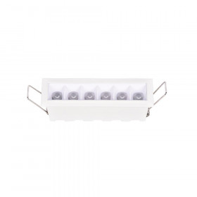 Σπότ Χωνευτό Εξάφωτο LED 18W 3000k-6000k Λευκό Σταθερό X00200W INLIGHT