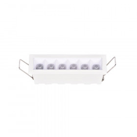 Σπότ Χωνευτό Εξάφωτο LED 18W 3000k-6000k Λευκό Σταθερό X00200W INLIGHT