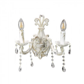 Απλίκα Δίφωτη Ε14 Μπεζ Πατίνα 43356-2 INLIGHT