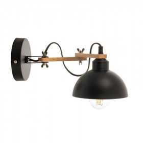 Απλίκα E27 Μαύρο και Ξύλο 43382 INLIGHT