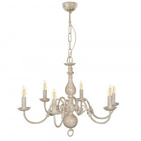 Φωτιστικό Εξάφωτο Ε14 Λευκό Πατίνα 5311-6 INLIGHT