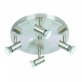 Σποτ Οροφής Τετράφωτο GU10 Νίκελ 9075-4 INLIGHT