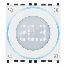 Θερμοστάτης Ψηφιακός 2 Στοιχείων Λευκό 02970.B VIMAR