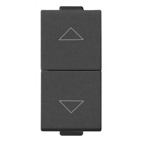 Διακόπτης Ρολών 1 Στοιχείου Carbon Ματ Neve 09060.CM VIMAR