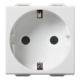 Πρίζα Σούκο Ασφαλείας Λευκό Neve 09208 VIMAR