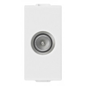 Πρίζα TV/RD/SAT Τερματική 1 Στοιχείου Λευκό Neve 09300.01 VIMAR