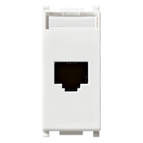 Πριζα Δικτύου RJ45 Cat.6 UTP 1 Στοιχείου Λευκό Plana 14339.13 VIMAR