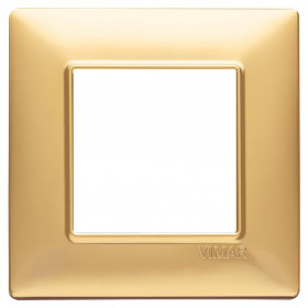 Πλαίσιο 2 Στοιχείων Χρυσό Ματ Plana 14642.25 VIMAR