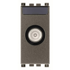 Πρίζα TV/RD/SAT Διέλευσης 1 Στοιχείου Metal Arke 19300.10.M VIMAR