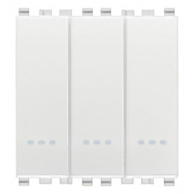 Διακόπτης A/R Τριπλός 2 Στοιχείων Λευκό Eikon 20007.B VIMAR