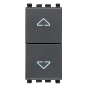 Μπουτόν Ρολλών 1 Στοιχείου Γκρι Eikon 20062 VIMAR