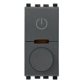 Dimmer Περιστροφικό Universal 1 Στοιχείου Γκρι Eikon 20136.1 VIMAR