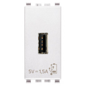 Πρίζα Φόρτισης USB TypeA 1 Στοιχείου Λευκό Eikon 20292.B VIMAR