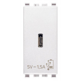 Πρίζα Φόρτισης USB TypeC 1 Στοιχείου Λευκό Eikon 20292.C.B VIMAR