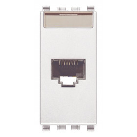 Πριζα Δικτύου RJ45 Cat.6 UTP 1 Στοιχείου Λευκό Eikon 20339.13.B VIMAR