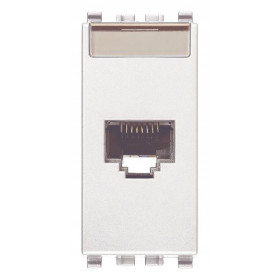 Πριζα Δικτύου RJ45 Cat.6A UTP 1 Στοιχείου Λευκό Eikon 20339.15.B VIMAR