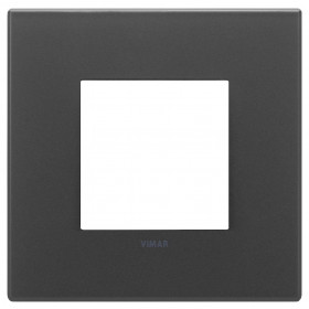 Πλαίσιο 2 Στοιχείων Μαύρο Σατινέ 22642.73 Eikon EXE VIMAR