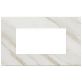 Πλαίσιο 4 Στοιχείων Λευκό Calacatta 22654.51 Eikon EXE VIMAR