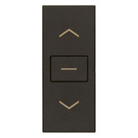 Διακόπτης Ρολών 1 Στοιχείου Μαύρο Linea 30060.G VIMAR