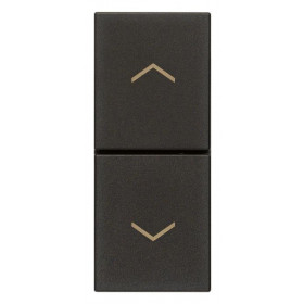 Μπουτόν Ρολών 1 Στοιχείου Μαύρο Linea 30062.G VIMAR