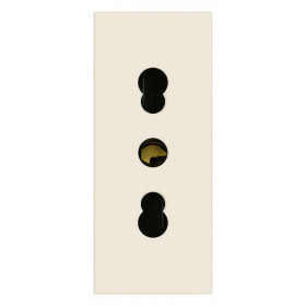 Πρίζα P17/11 Ασφαλείας 1 Στοιχείου Μπεζ Linea 30203.C VIMAR