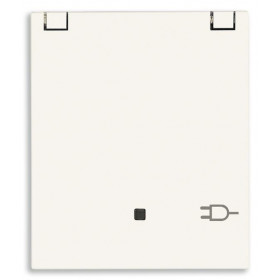 Πρίζα Σούκο Ασφαλείας 2 Στοιχείων Με Καπάκι Λευκό Linea 30208.CB VIMAR