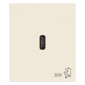 Πρίζα Φόρτισης USB TypeC PD 2 Στοιχείων Μπεζ Linea 30298.C VIMAR