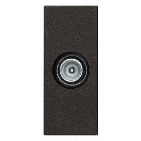 Πρίζα TV/RD/SAT Διέλευσης 1 Στοιχείου Μαύρο Linea 30300.10G VIMAR