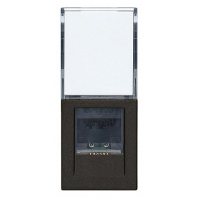 Πριζα Δικτύου RJ45 Cat.6A FTP 1 Στοιχείου Μαύρο Linea 30339.16G VIMAR