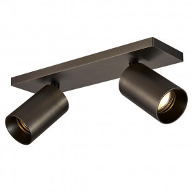 Σποτ Οροφής Δίφωτο GU10 Μαύρο 43-000582 G.K.