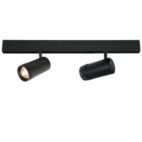 Φωτιστικό Σπότ Ράγας LED 12W 3000k Μαγνητικό Μαύρο Flexo12 43-000754 G.K.