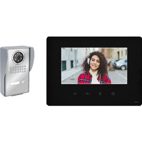 KIT Θυροτηλεόρασης 1 Διαμερίσματος Με Οθόνη 7'' Μαύρη 037110 CTC